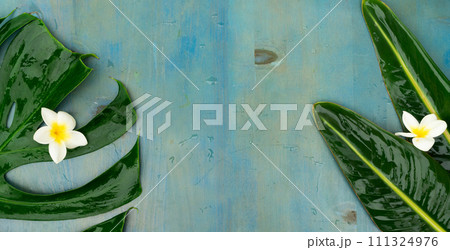 Summer flat lay scenery Summer flat lay scenery 111324976