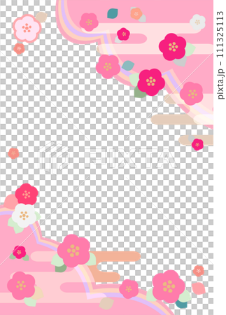 Pink Japanese style floral background, frame Pink Japanese style floral background, frame 111325113