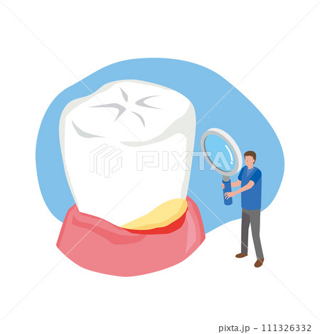 歯周病検査のイラスト 111326332