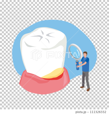 歯周病検査のイラスト 111326332