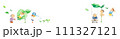 シニア世代と子どもたちの交流、バナー用 111327121