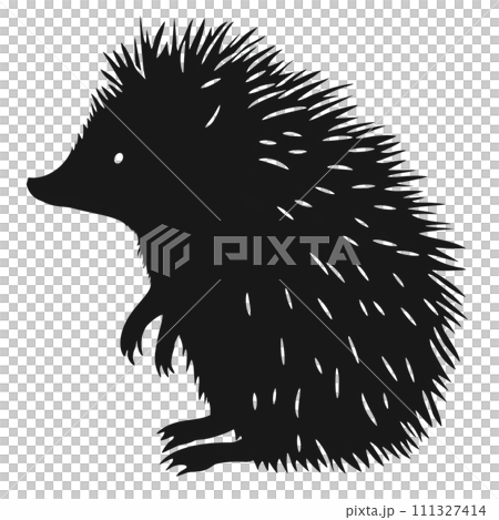 hedgehog silhouette 111327414