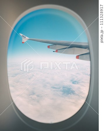 飛行機から見た風景 111328917