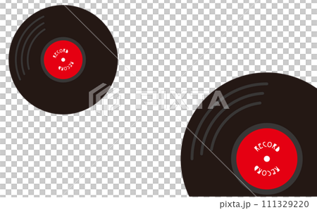 Vector illustration background frame of records Vector illustration background frame of records 111329220