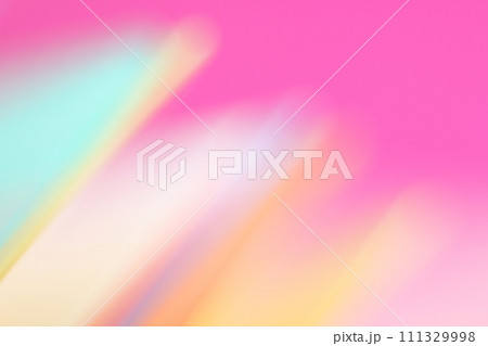 カラフルで緩やかなライン背景　グラデーション 111329998