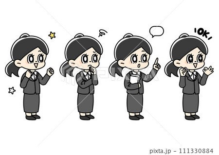 スーツの女性セット　全身 111330884