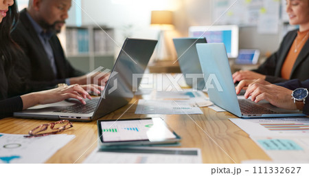Laptop, tablet and employees share information to team working on a project in collaboration together on online web.Teamwork, office and business people typing or share data analysis in meeting Laptop, tablet and employees share information to team working on a project in collaboration together on online web.Teamwork, office and business people typing or share data analysis in meeting 111332627