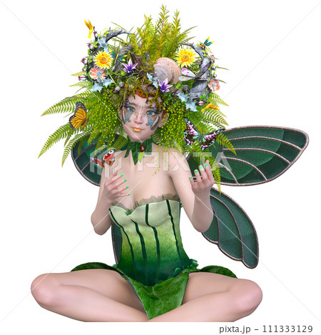 蝶々の妖精のイラスト素材 [111333129] - PIXTA