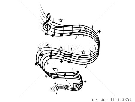 楽しい音符イラスト 111333859