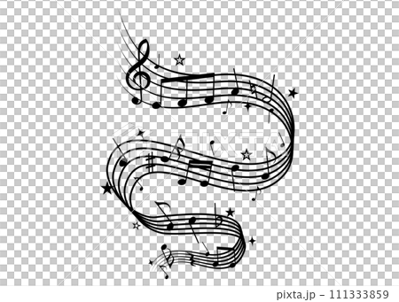 楽しい音符イラスト 111333859