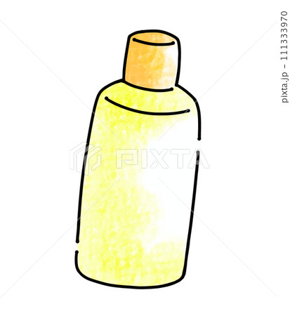 ゆるめシンプル化粧品ボトル　単品　アナログ風 111333970