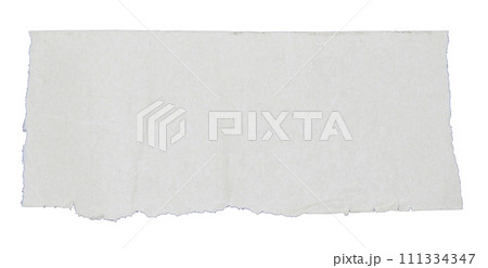 piece of white paper tear isolated on white background 111334347