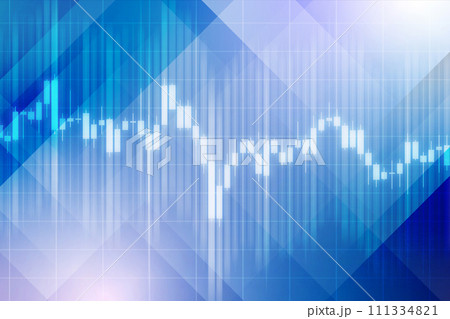 経済、株やトレード、為替やFX、の背景イメージ 111334821