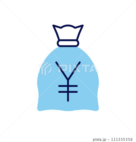 Money Bag with Yen related vector icon Money Bag with Yen related vector icon 111335358