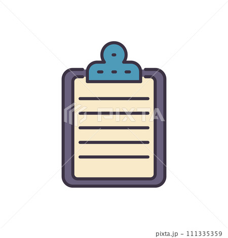 Clipboard related vector icon Clipboard related vector icon 111335359