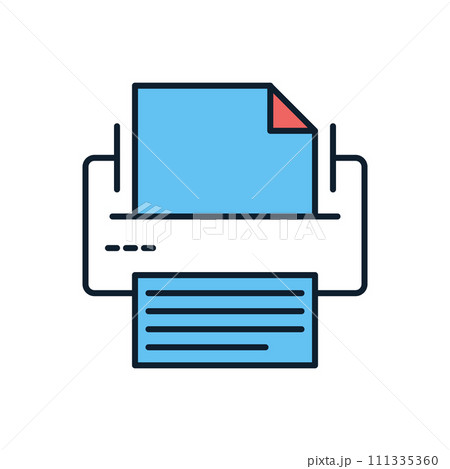 Printer related vector icon Printer related vector icon 111335360