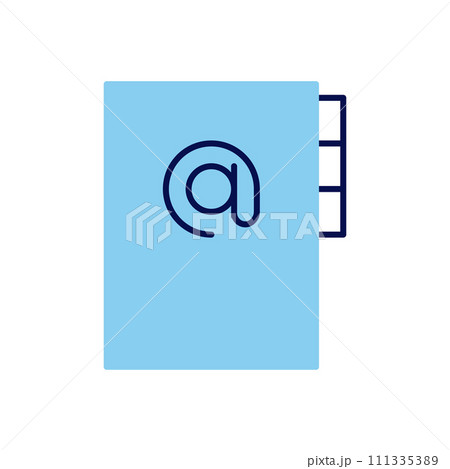 Address book related vector icon 111335389