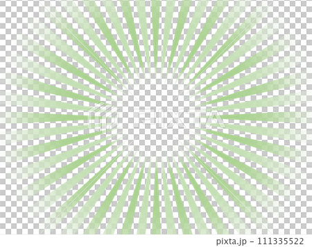 Concentrated line background material of slightly colorful shining sun rays image_green 111335522