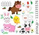 farm animals Hand drawn Cute  vectors  for kids set 111335576