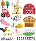 farm animals Hand drawn Cute  vectors  for kids set 111335579