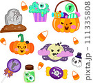 Halloween element vector set hand draw for Halloween cartoon 111335808