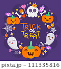 Halloween element vector set hand draw for Halloween cartoon 111335816