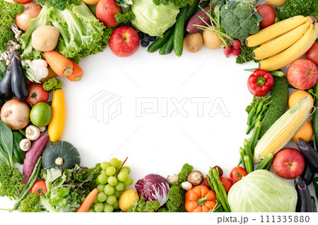野菜　果物　集合 111335880