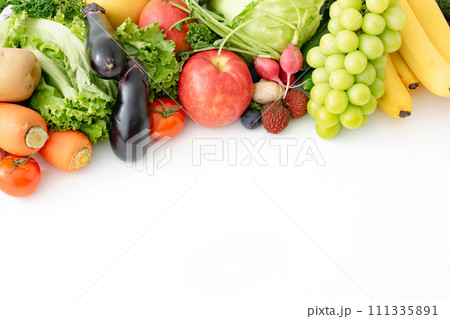 野菜　果物　集合 111335891