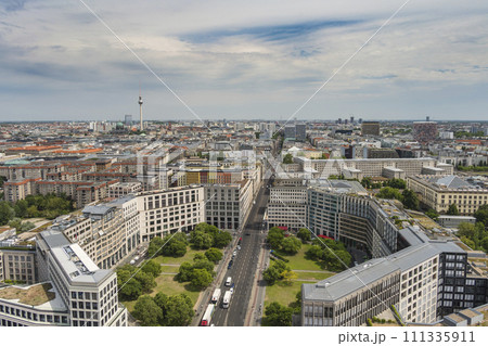 Berlin Germany, high angle view city skyline at Potsdamer Platz Berlin Germany, high angle view city skyline at Potsdamer Platz 111335911
