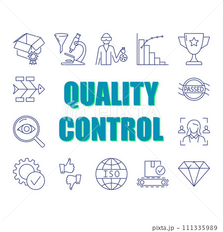 Quality control and product testing poster Quality control and product testing poster 111335989