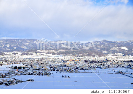 長野県佐久市野沢～中込駅周辺を望む(長野県佐久市)【2024.2】 111336667
