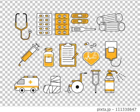 medical icon set 111338647