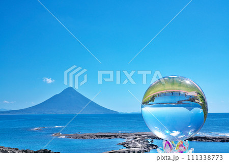 【番所鼻自然公園より開聞岳 (水晶玉)】 鹿児島県南九州市頴娃町別府 111338773