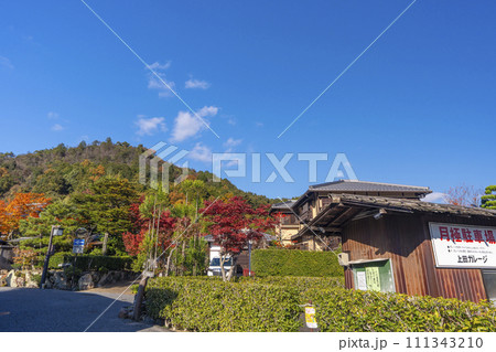 秋の京都 紅葉と嵯峨鳥居本の町並み 秋の京都 紅葉と嵯峨鳥居本の町並み 111343210