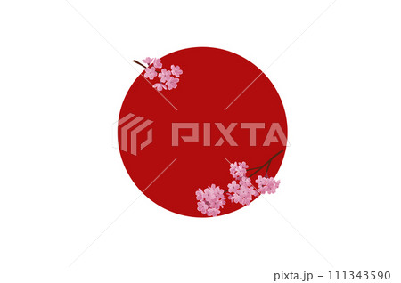 赤丸に桜_2 111343590