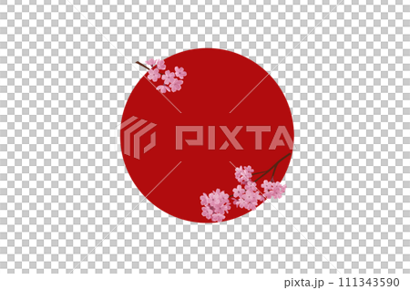 赤丸に桜_2 111343590