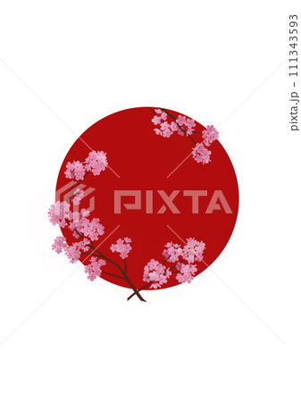 赤丸に桜_4 赤丸に桜_4 111343593