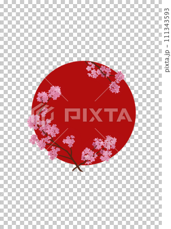 赤丸に桜_4 赤丸に桜_4 111343593
