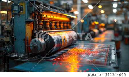 Industrial Printing Press 111344066