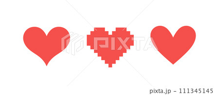 Collection Love Heart Icon symbol Collection Love Heart Icon symbol 111345145