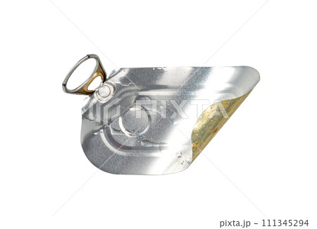 Tin Can Isolated, Preserve Template Mockup, Metal Package, Aluminum Flat Container, Tin Cans 111345294