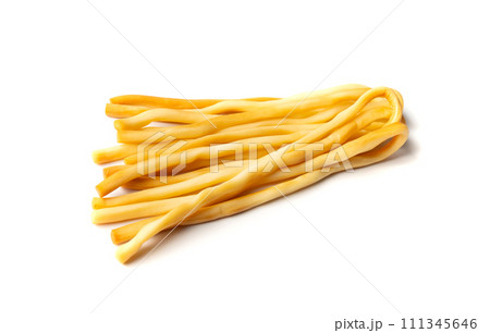 Smoked Cheese, Traditional Chechil Cheese or String Cheese Snack, Sheep Milk Product Smoked Cheese, Traditional Chechil Cheese or String Cheese Snack, Sheep Milk Product 111345646