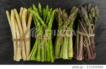 Color Garden Asparagus Texture Background, Many Fresh Vegetables Mockup 111345666