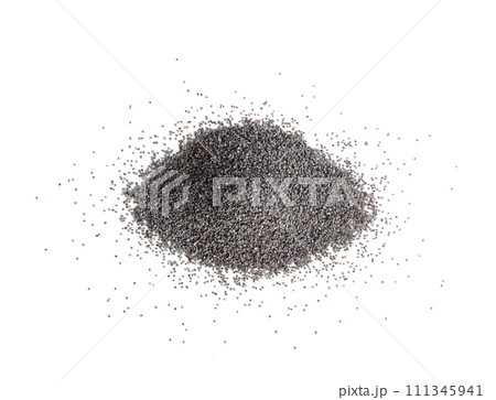 Poppy Seed, Blue Poppyseed Pile, Small Culinary Grains, Tiny Seeds, Oilseed Sprinkles Poppy Seed, Blue Poppyseed Pile, Small Culinary Grains, Tiny Seeds, Oilseed Sprinkles 111345941