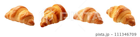 Croissant vector set isolated on white background 111346709