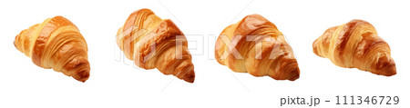 Croissant vector set isolated on white background Croissant vector set isolated on white background 111346729