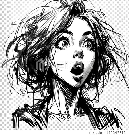 驚いた表情 111347712