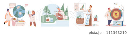 Earth care. Vector illustration. Environmental awareness fosters sense responsibility towards our planet Protecting Earth is shared goal transcends national boundaries Recycling is effective way Earth care. Vector illustration. Environmental awareness fosters sense responsibility towards our planet Protecting Earth is shared goal transcends national boundaries Recycling is effective way 111348210