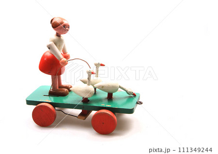 old goosegirl toy isolated 111349244