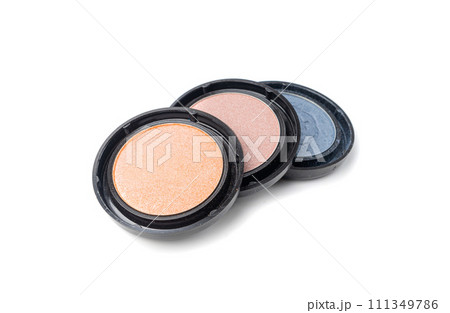 Eye Shadow Palettes Isolated, New Makeup Palette, Crushed Natural Glitter Pigment Texture Eye Shadow Palettes Isolated, New Makeup Palette, Crushed Natural Glitter Pigment Texture 111349786